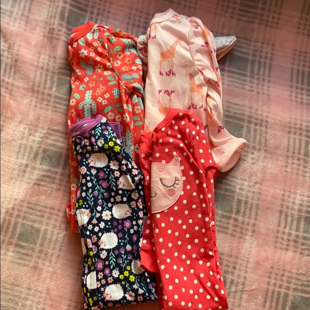12 month baby girl light weight pajamas